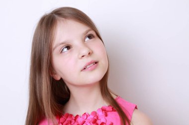 Genç kız stüdyo portre