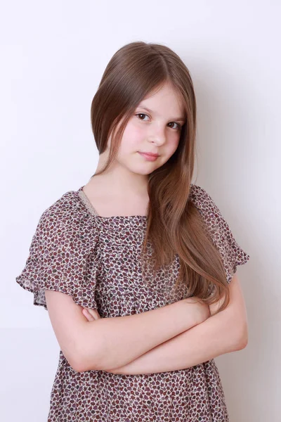 Teenager Mädchen Studio Porträt — Stockfoto