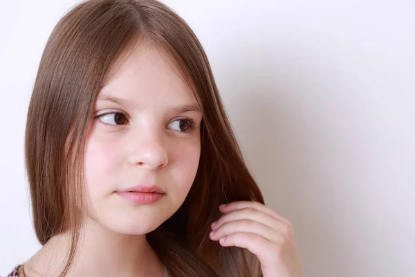 Teenage Girl Studio Portrait — Stock Photo, Image