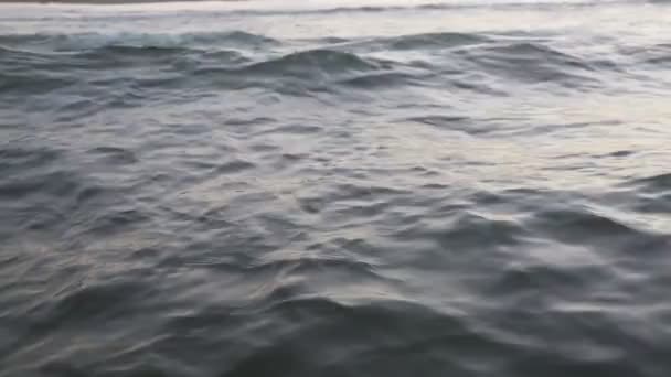 Fale Morskie Wybrana Ostrość — Wideo stockowe