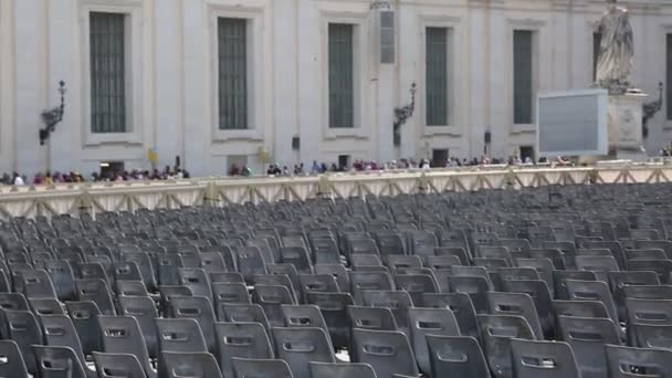 Rome Italie Avril 2019 Des Touristes Visitent Basilique Saint Pierre — Video