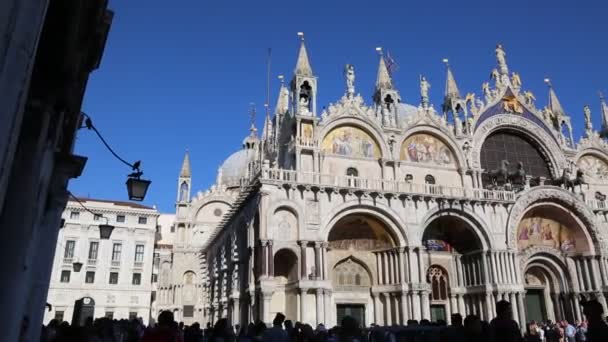 Wenecja Włochy Kwietnia 2019 Widok Katedrę Marka Wenecja Włochy Kościół — Wideo stockowe