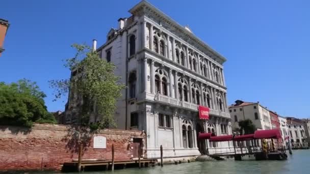Venise Italie Avril 2019 Vue Depuis Bateau Vaporetto Bateau Canal — Video