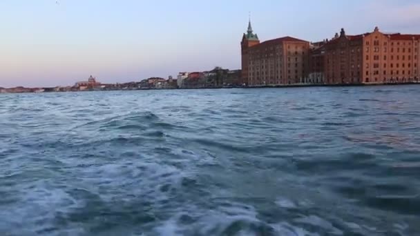 베니스 이탈리아 2019 베니스 시민과 관광객의 명소에 바포레토 교통에 사용되는 — 비디오
