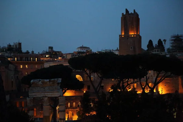 Rome Italy April 2019 View Trajan Forum Capitoline Hills Rome — Stock Photo, Image