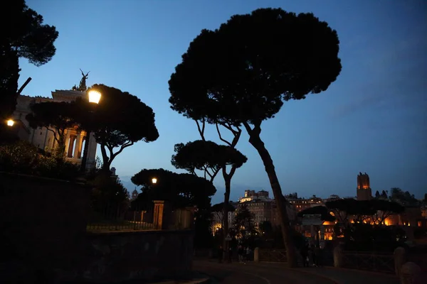 Rome Italie Avril 2019 Vue Forum Trajan Depuis Les Collines — Photo