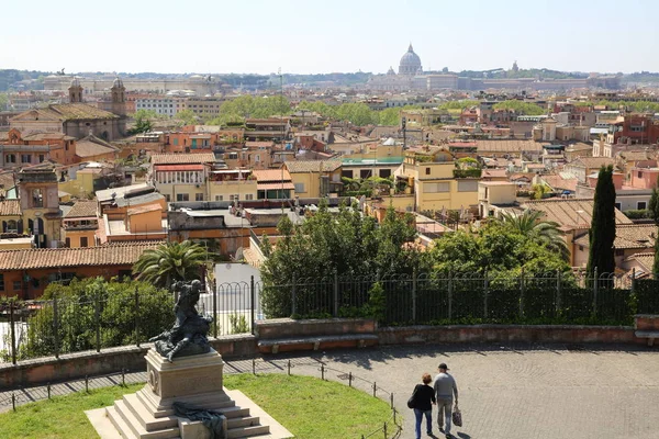 Rome Olaszország Április 2019 Felülnézet Régi Belváros Panorámás Kilátással Híres — Stock Fotó