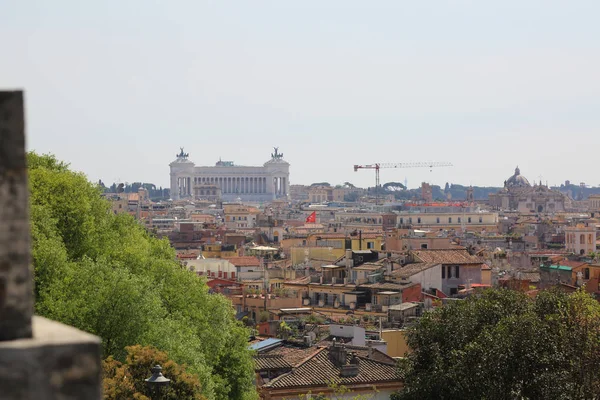 Antik Roma Mimarisinin Ünlü Simge Seli Talyan Kültürü Anıtlarının Panoramik — Stok fotoğraf