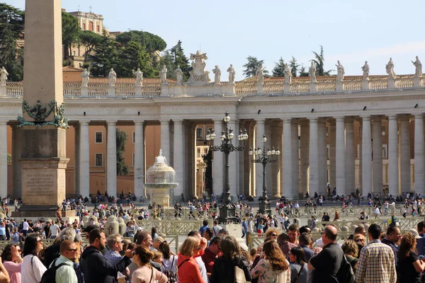 Vatikan Roma Talya Nisan 2019 Turistler Roma Talya Daki Peter — Stok fotoğraf