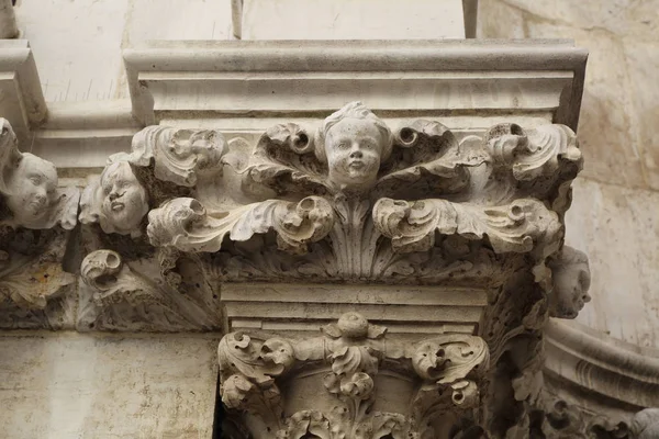 Venedig Italien April 2019 Utomhus Detaljer Exteriör Doge Palace — Stockfoto