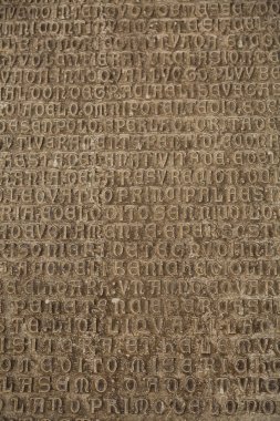 Venedik, Veneto, İtalya - 20 Nisan 2019: Doge Palace'ın iç mekanındaki sanat detayları (Palace Ducale).