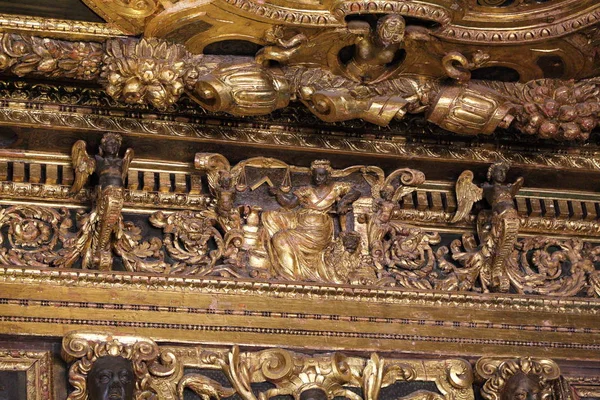 Venice Veneto Itália Abril 2019 Detalhes Arte Interior Palácio Doge — Fotografia de Stock