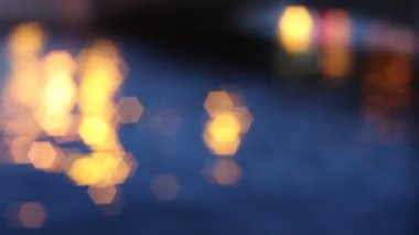 şehrin bulanık ışıkları