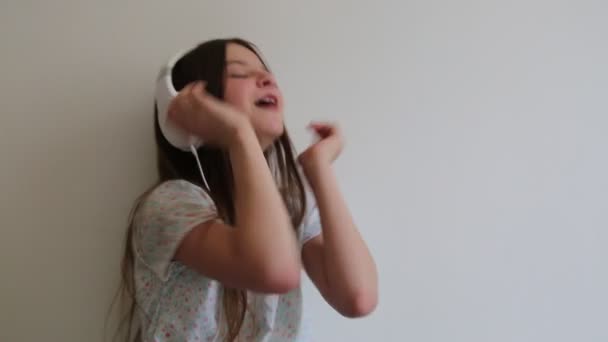 Adolescente Est Écouter Musique Chanter — Video