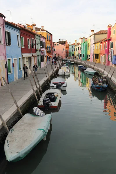 Burano Veneto Talya Nisan 2019 Gün Batımında Renkli Burano Adası — Stok fotoğraf
