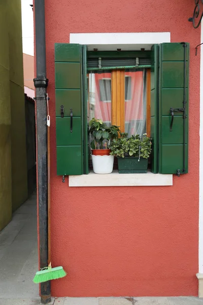 Burano Veneto Italië April 2019 Kleurrijk Eiland Burano Bij Zonsondergang — Stockfoto