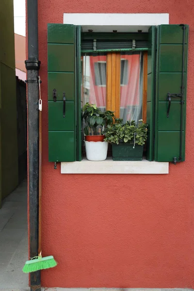 Burano Veneto Italien April 2019 Färgglada Burano Island Vid Solnedgången — Stockfoto