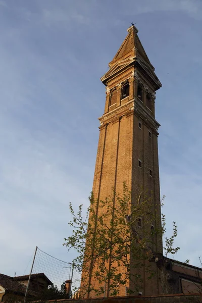 Burano Veneto Italien April 2019 Bunte Burano Insel Bei Untergang — Stockfoto