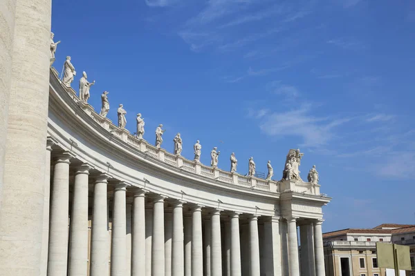 Statue Piazza San Pietro Vaticano Roma Italia — Foto Stock