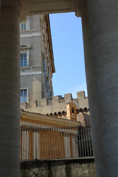 Vatican Rome Italy April 2019 Art Details Buildings Exterior Vatican — Stock Photo, Image