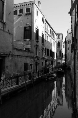 Venedik, Italya-19 Nisan 2019: şehir Venedik, mimari, vatandaşlar ve turistler manzaraları görüntüle.