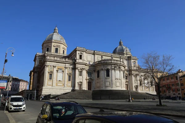 Řím Itálie Dubna 2019 Santa Maria Maggiore Kostel Svaté Marie — Stock fotografie