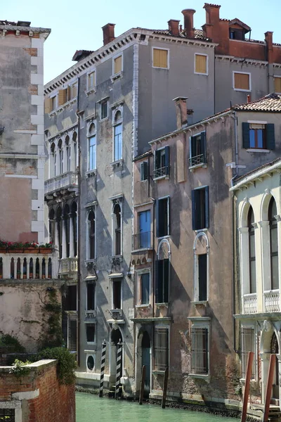 Vista Desde Las Vistas Detalles Artísticos Ciudad Venecia Arquitectura Ciudadanos — Foto de Stock