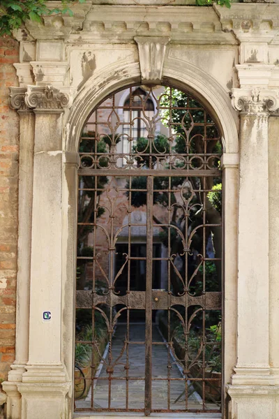 Blick Auf Die Sehenswürdigkeiten Und Kunstdetails Der Stadt Venedig Architektur — Stockfoto