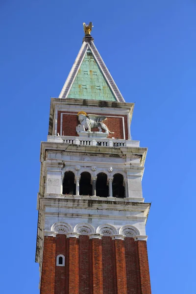 Vder Kathedralenturm Von Mark Campanile Venedig — Stockfoto