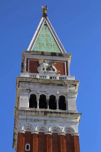 Καθεδρικός Πύργος Του Αγίου Μάρκου Campanile Στη Βενετία — Φωτογραφία Αρχείου