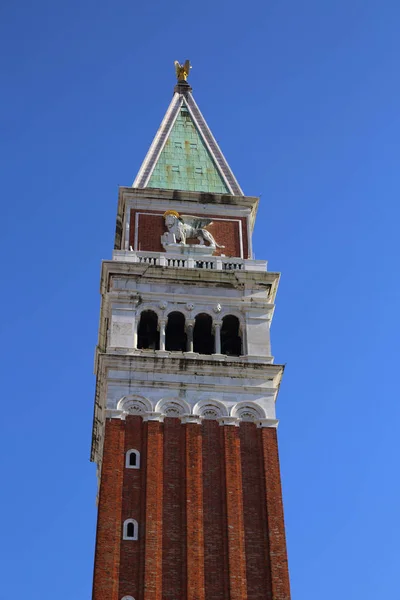Der Kathedralenturm Von Mark Campanile Venedig — Stockfoto