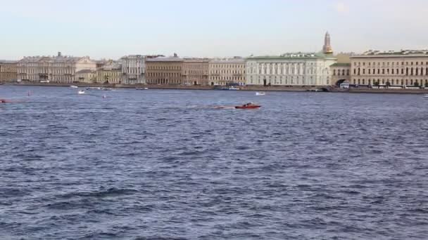 San Petersburg Rusia Junio 2019 Vista Sobre Palacio Invierno Museo — Vídeos de Stock