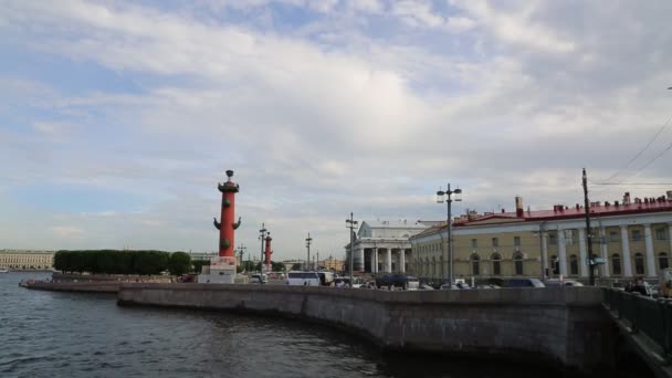 Saint Petersburg Russia Ιουνιου 2019 Άνθρωποι Και Κίνηση Στην Πόλη — Αρχείο Βίντεο