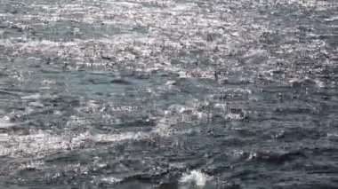 Güneşli bir yaz gününde güneş ışınları nehre yansıyor. Seçili odak