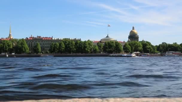 Saint Petersburg Russie Juin 2019 Vue Sur Cathédrale Saint Isaac — Video