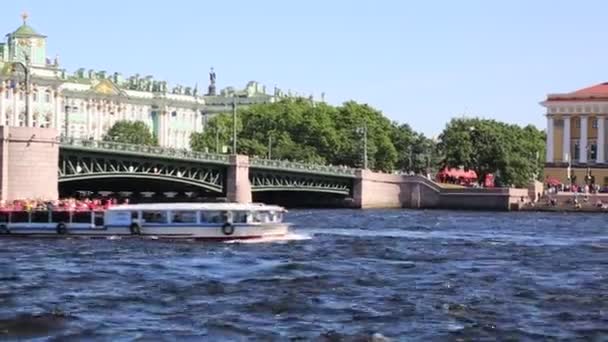 Санкт Петербург Росія Червня 2019 Вид Зимовий Палац Музей Ермітажу — стокове відео