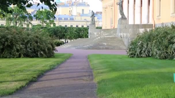 Saint Petersburg Rusya Haziran 2019 Gündüz Vakti Mikhailovsky Kalesi — Stok video