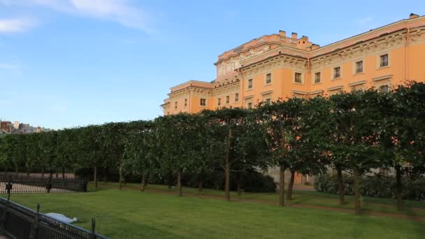 Saint Petersburg Russie Juin 2019 Vue Sur Château Mikhailovsky Jour — Video