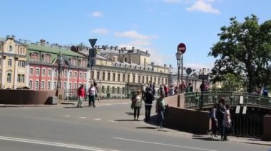 Aziz PETERSBURG, RUSSIA - 16 HAZİRAN 2019: Şehir hayatı