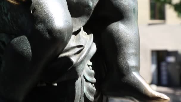 Saint Petersburg Russia June 2019 Closeup View Sculpture Saint Petersburg — Stock Video