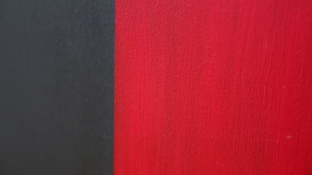 Fondo Texturizado Acrílico Rojo Negro Como Pintura Abstracta Arte Contemporáneo — Vídeo de stock