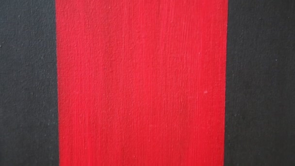 Red Black Acrylic Textured Background Abstract Contemporary Art Painting Selected — Stock Video