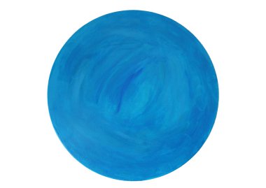 Soyut bir Çağdaş Sanat resim olarak el boyalı mavi akrilik dokulu arka plan. Seçili odak. Bulanıklık bokeh.