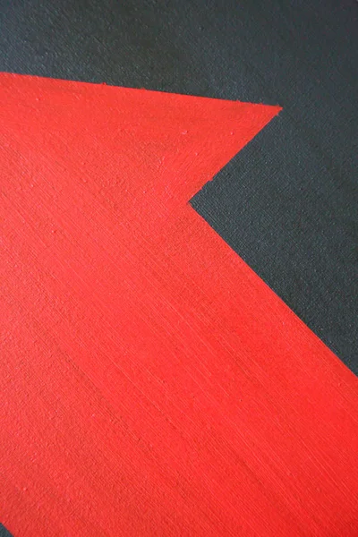 Czerwone Czarne Akrylowe Teksturowane Tło Jako Abstrakcyjny Obraz Sztuki Współczesnej — Zdjęcie stockowe