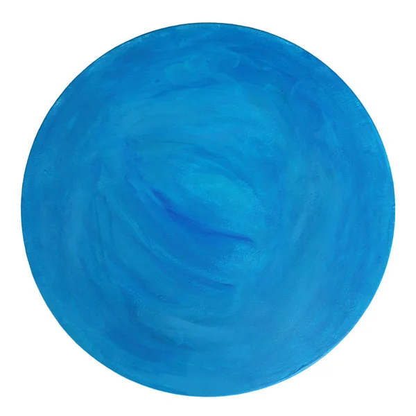 Ręcznie Malowane Niebieskie Akrylowe Teksturowane Tło Jako Abstrakcyjne Malarstwo Sztuki — Zdjęcie stockowe