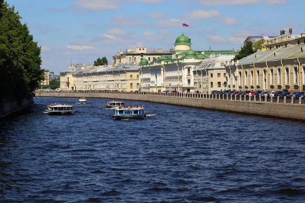 Sankt Petersburg Rosja Czerwca 2019 Piękny Widok Newę Piotra Pawła — Zdjęcie stockowe