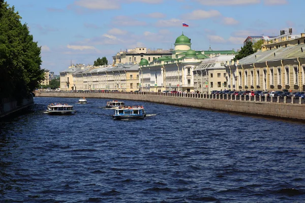 Sankt Petersburg Ryssland Juni 2019 Vacker Utsikt Över Floden Neva — Stockfoto