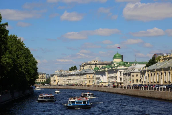 Sankt Petersburg Ryssland Juni 2019 Vacker Utsikt Över Floden Neva — Stockfoto