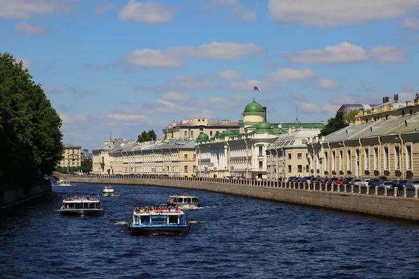 Sankt Petersburg Ryssland Juni 2019 Vacker Utsikt Över Floden Neva — Stockfoto