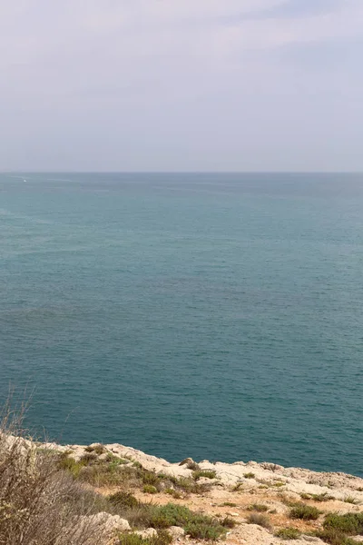 Mar Mediterrâneo Rochas Bela Praia Espanha — Fotografia de Stock
